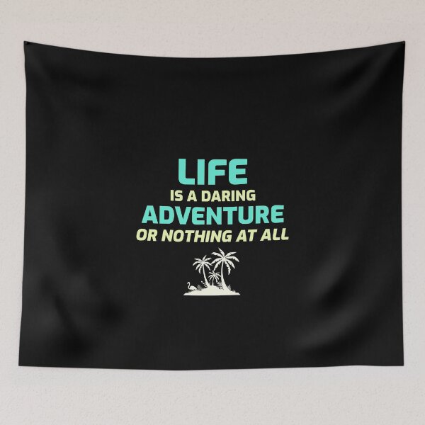 Item preview, life is a daring adventure or nothing at all palm tree sun vacation travel life designed and sold by STELATO.