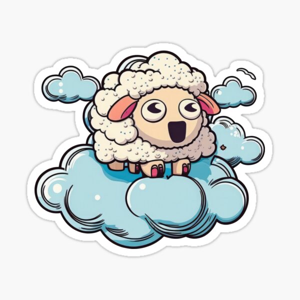 Item preview, Stoned sheep in the clouds designed and sold by fr4nk87.