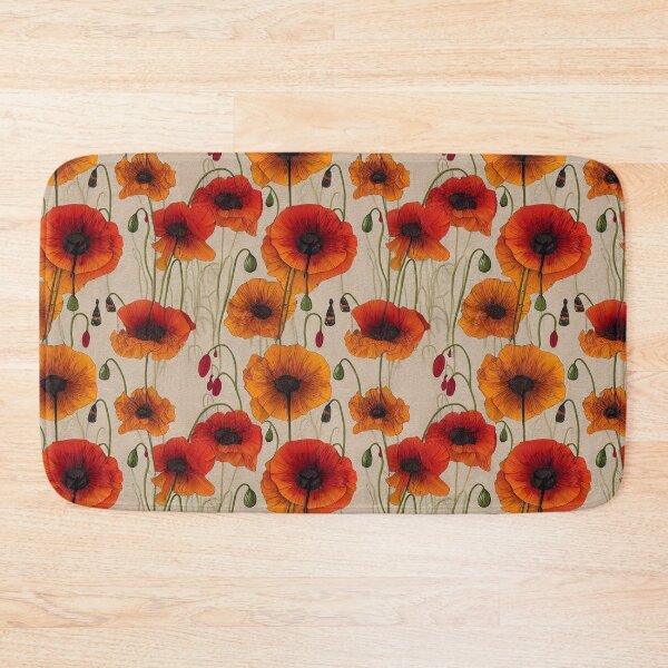 Item preview, Vintage Poppies Floral Pattern designed and sold by johnmcmullin89.