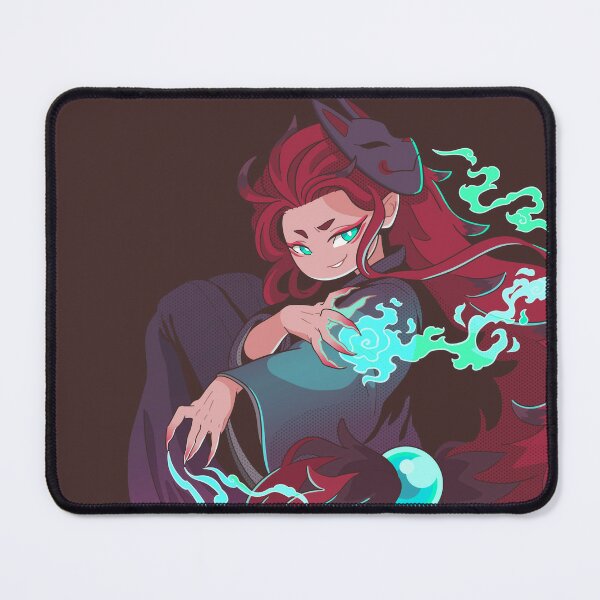 Japanese Ghost Fox Mouse Pad