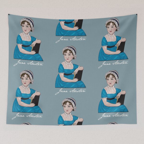 Item preview, Jane Austen Cartoon Portrait designed and sold by CastlesClassics.