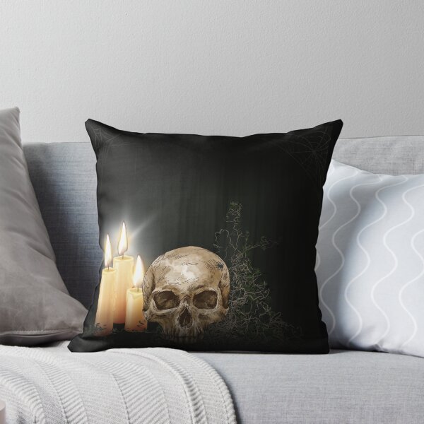 Item preview, Spooky Skull & Candles designed and sold by InfernalDesign.