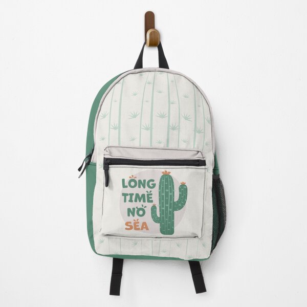Item preview, Cactus | Long Time No Sea Text, Funny (Green) designed and sold by iamKaye.