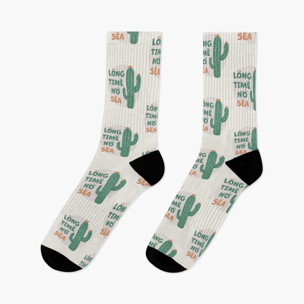 Item preview, Cactus | Long Time No Sea Text, Funny (Green) designed and sold by iamKaye.