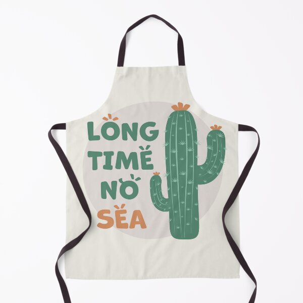Item preview, Cactus | Long Time No Sea Text, Funny (Green) designed and sold by iamKaye.