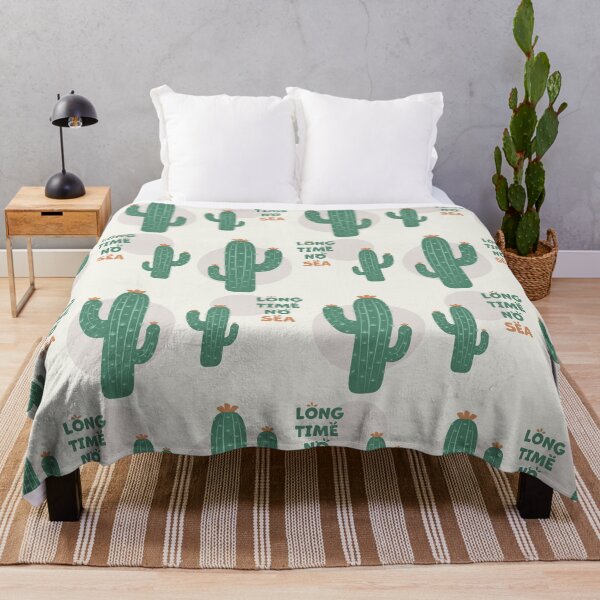 Item preview, Cactus | Long Time No Sea Text, Funny (Green) designed and sold by iamKaye.