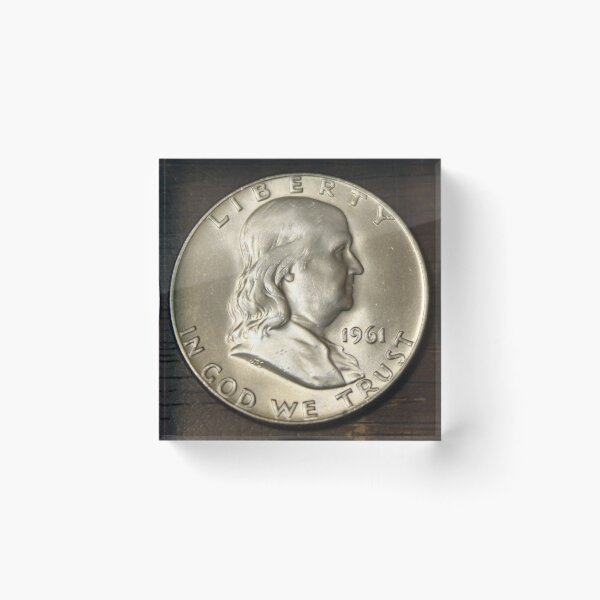 Item preview, 1961 D Franklin half Dollar designed and sold by coinsxcrochet.