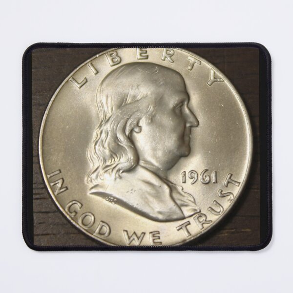 Item preview, 1961 D Franklin half Dollar designed and sold by coinsxcrochet.