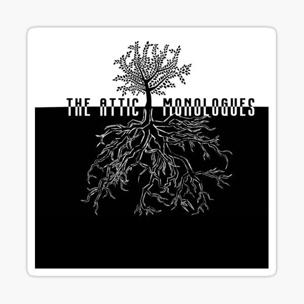 The Attic Monologues Logo Sticker