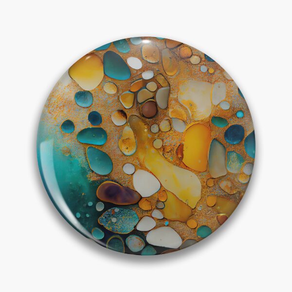 Artikelvorschau, Pointillism seaglass golden streams abstract entworfen und verkauft von Piotrek0001.
