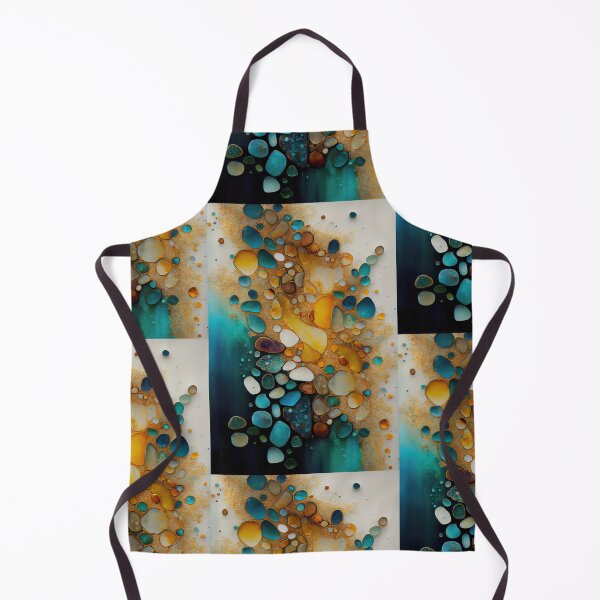 Item preview, Pointillism seaglass golden streams abstract designed and sold by Piotrek0001.