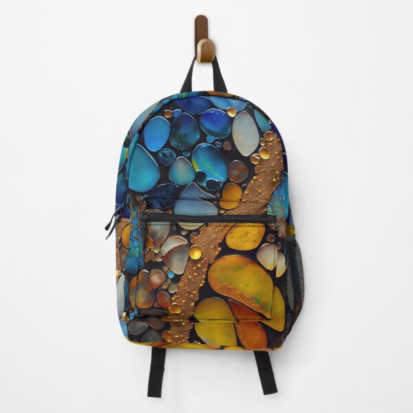 Item preview, Pointillism seaglass golden streams abstract designed and sold by Piotrek0001.