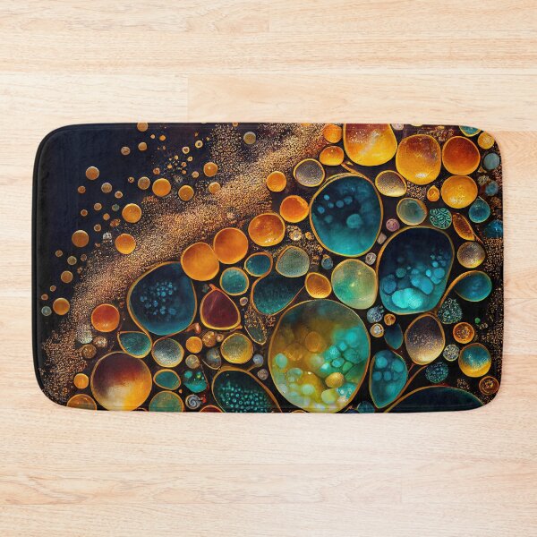 Item preview, Pointillism seaglass golden streams abstract designed and sold by Piotrek0001.