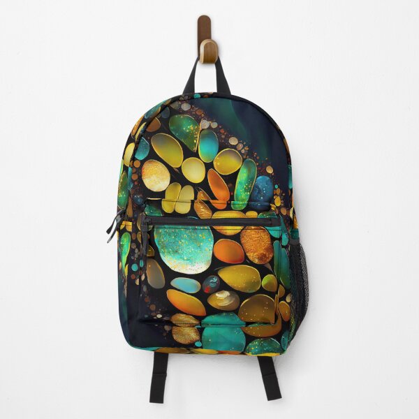 Artikelvorschau, Pointillism seaglass golden streams abstract entworfen und verkauft von Piotrek0001.