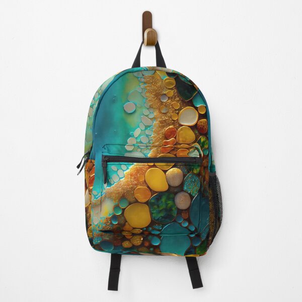 Item preview, Pointillism seaglass golden streams abstract designed and sold by Piotrek0001.