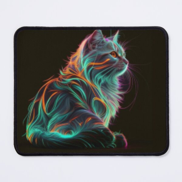 Item preview, Neon cat designed and sold by Alifoxs.