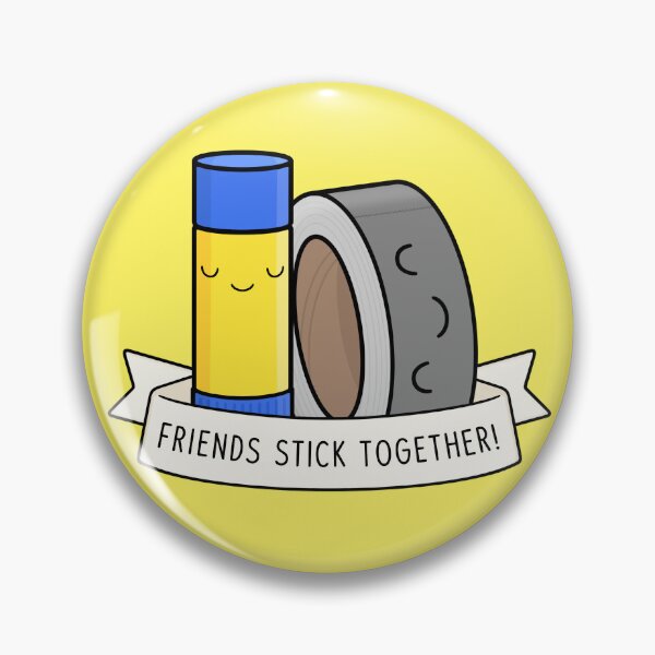 Item preview, Friends Stick Together - Cute Glue and Tape designed and sold by BaconPancakes21.