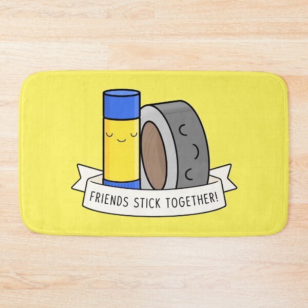 Item preview, Friends Stick Together - Cute Glue and Tape designed and sold by BaconPancakes21.