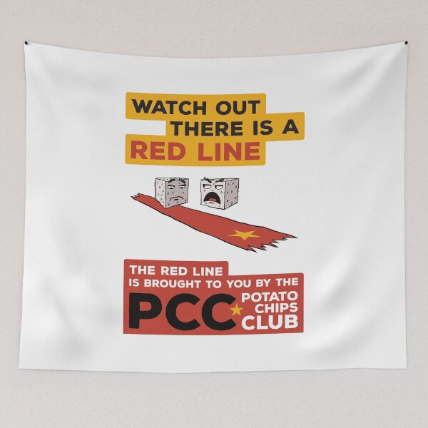 Item preview, Do not cross the red line of the PCC designed and sold by Redinsart.