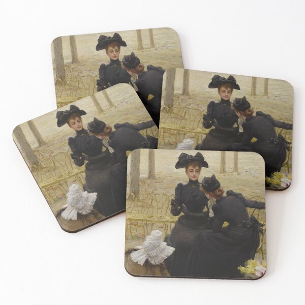 Item preview, Conversation in the Jardin du Luxembourg (1892) - Vittorio Matteo Corcos designed and sold by SALON DES ARTS.