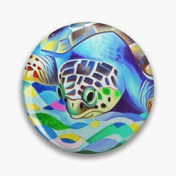 Item preview, Caretta Caretta Turtle Cute And Colorful Art designed and sold by taiche.