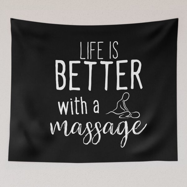 Artikelvorschau, Das Leben ist besser mit einer Massage entworfen und verkauft von ambaart.
