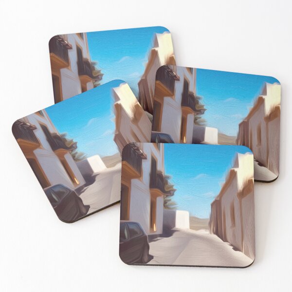 Item preview, Street View in Ibiza | Digital Art Painting designed and sold by Jacqueline Elise.