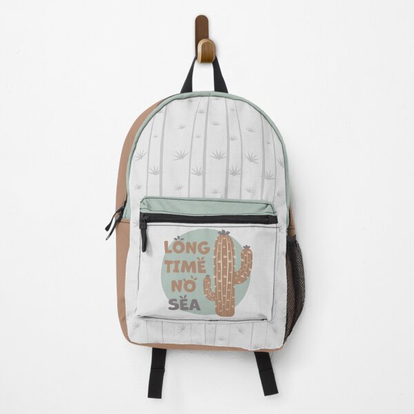 Item preview, Cactus | Long Time No Sea Text, Funny (Brown) designed and sold by iamKaye.