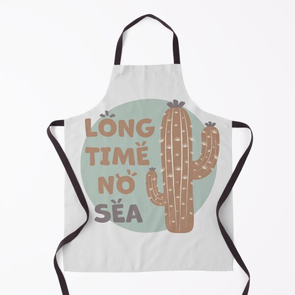Item preview, Cactus | Long Time No Sea Text, Funny (Brown) designed and sold by iamKaye.