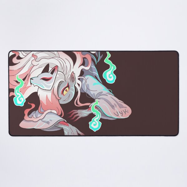 Japanese Demon Fox Desk Mat