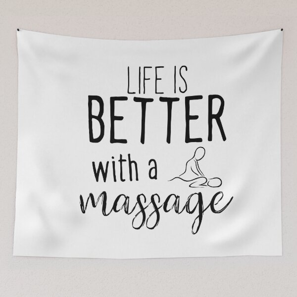 Artikelvorschau, Das Leben ist besser mit einer Massage entworfen und verkauft von ambaart.