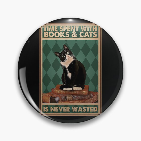 Item preview, Time spent with books and cats is never wasted Cat Lover designed and sold by Delmonico2022.