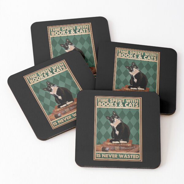 Item preview, Time spent with books and cats is never wasted Cat Lover designed and sold by Delmonico2022.