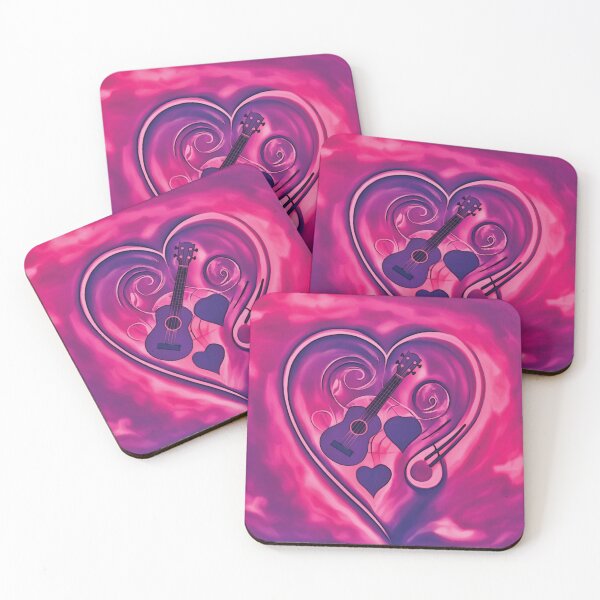 Item preview, ukulele hearts designed and sold by piesdesignart.