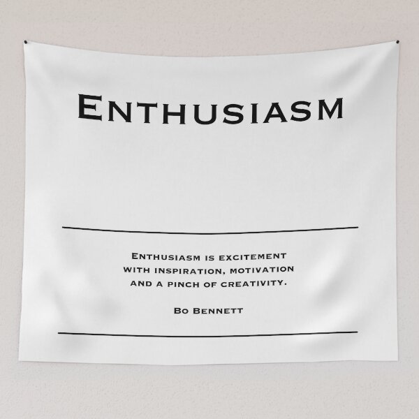 Item preview, Enthusiasm - Motivational Quotes. Inspirational Quotes. Corporate Office Wall Art. Home Decor. Poster. designed and sold by Read This Already.