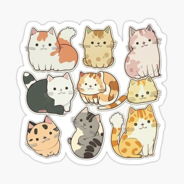 Cute Cats Sticker Pack (2) – XY ELEMENT