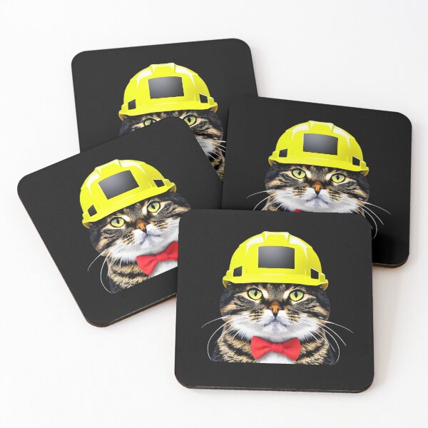Item preview, Catwithhardhats cat worker designed and sold by Drzamag.
