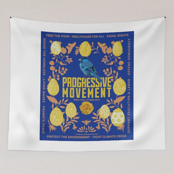 Item preview, PMD00647 Progressive Movement Designs Policy Easter Eggs has 12 policy goals for progressive Democrats Independents and Bernie Sanders supporters  designed and sold by ProgressiveLeft.