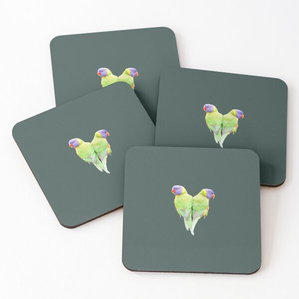 Item preview, Lorikeet love heart designed and sold by lifeofmrchicken.