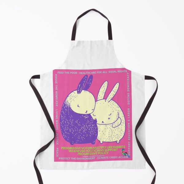 Item preview, PMD00648 Progressive Movement Designs Policy Easter Rabbit couple has 12 policy goals for progressive Democrats Independents and Bernie Sanders supporters designed and sold by ProgressiveLeft.