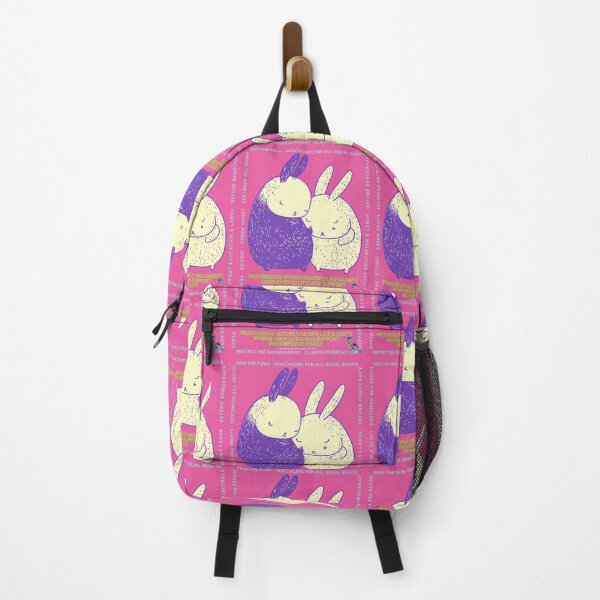 Item preview, PMD00648 Progressive Movement Designs Policy Easter Rabbit couple has 12 policy goals for progressive Democrats Independents and Bernie Sanders supporters designed and sold by ProgressiveLeft.