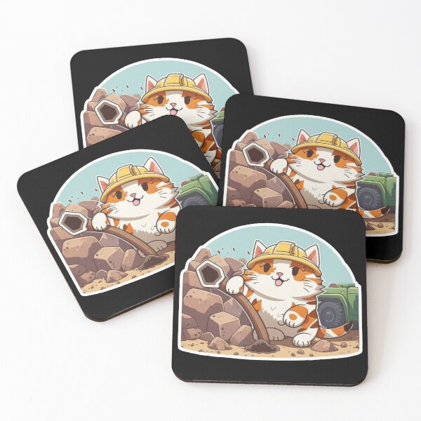 Item preview, A cat's curiosity meets a construction site designed and sold by DHNY.