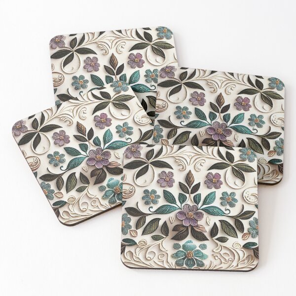 Item preview, Floral Embroidered Flowers Lace: Digital Image designed and sold by MTJ-Mushrooms.