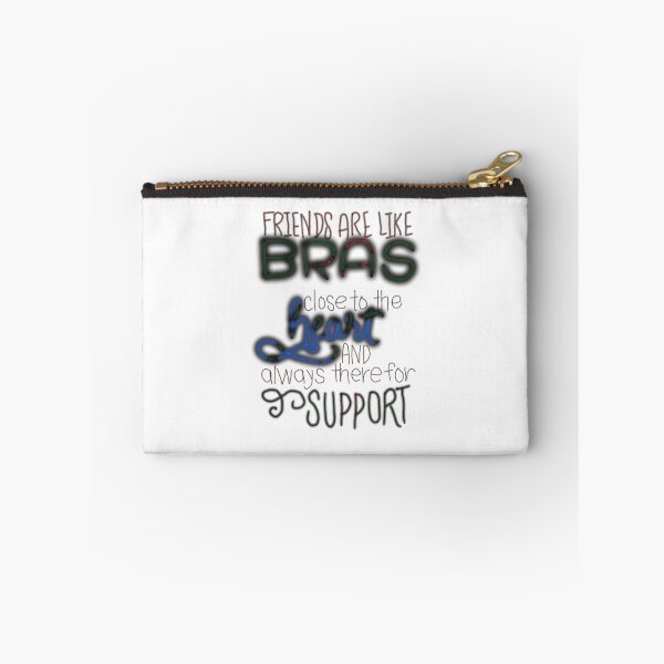 Item preview, Best friends are like bras close to heart and always there for support blue black designed and sold by chuckletuckle.