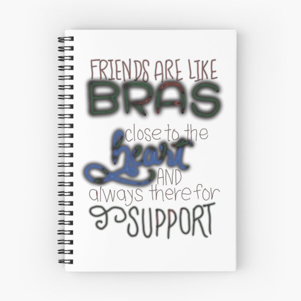 Item preview, Best friends are like bras close to heart and always there for support blue black designed and sold by chuckletuckle.