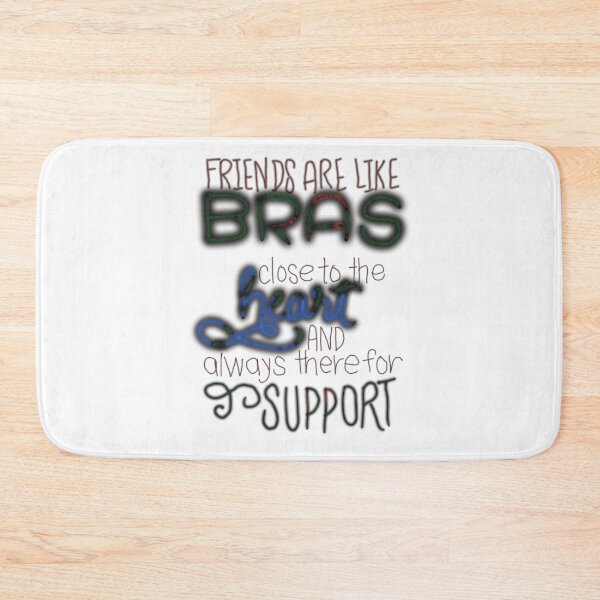 Item preview, Best friends are like bras close to heart and always there for support blue black designed and sold by chuckletuckle.