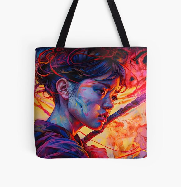 Watercolor Nancy: Nancy Wheeler Hawkins Warrior All Over Print Tote Bag