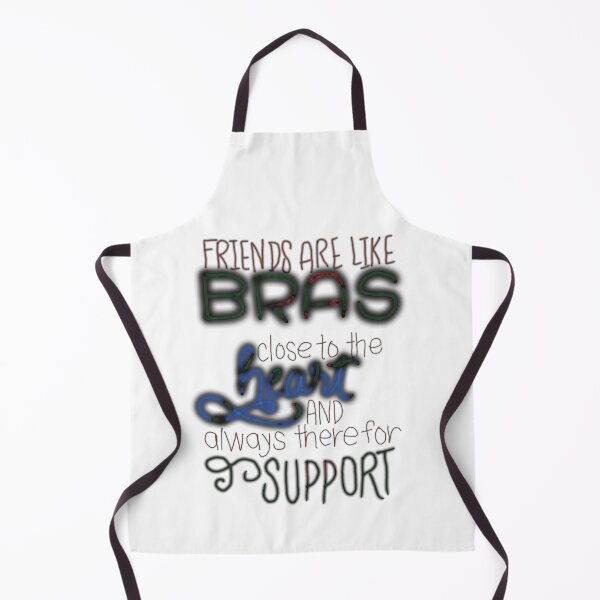 Item preview, Best friends are like bras close to heart and always there for support blue black designed and sold by chuckletuckle.
