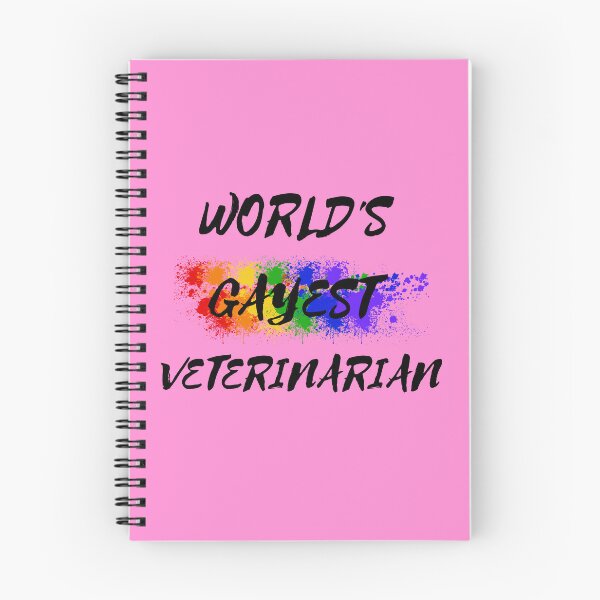 Item preview, World's Gayest Veterinarian Queer Humor With Rainbow Colors For Proud Gay Veterinarians In Pink designed and sold by LuckyKermit.