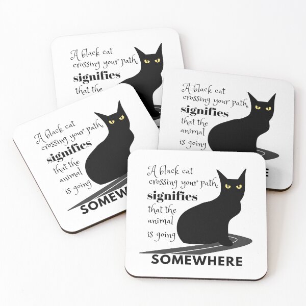 Item preview, Black Cat quotes  - Cat lovers  designed and sold by Paint84.